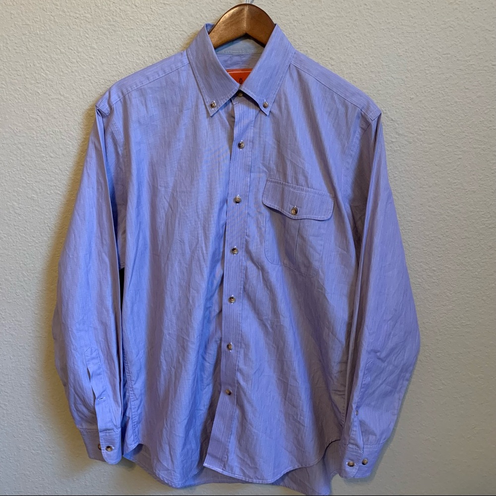 Martin Dingman Men’s Purple Button Down Long Sleeve Shirt